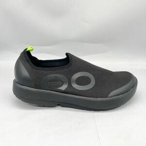 OOFOS Mens 13 OOmg Eezee Low Black Recovery Shoes Sneakers Slip On Comfort Gym